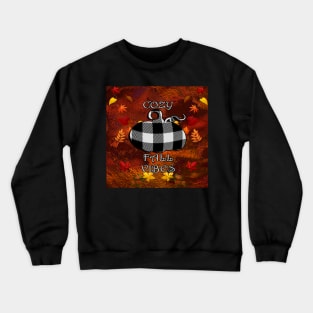 Cute Fall design and quote saying, COZY FALL VIBES, Autumn Gifts Crewneck Sweatshirt